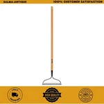 Anvil 47 In. Wood Handle 14-TINES Garden Bow Rake , Laser-cut Blade. Fixed Price $21.99.