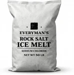 Home And Country Usa Everyman Rock Salt Ice Melt 50 Lb Bag, Deicing For. Fixed Price $92.34.