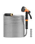Vevor 50FT Metal Garden Hose Stainless Steel Water Lightweight No Kink. Fixed Price $27.69.