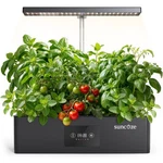 Suncoze Hydroponics Growing System Kit With 24W Dimmable Light, 12 Pods .... Fixed Price $83.40.