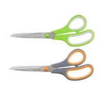Amazon Basics Stainless Steel Scissors For Office, 2-PACK, Green And Grey. Fixed Price $10.29.