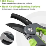 8" Professional Anvil Pruning Shear Gardening Hand Pruner SK5 Steel Sharp Blades. Fixed Price $14.99.