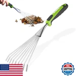 Workpro 16" Rake, Heavy Duty Stainless Steel Garden With Soft Handle,. Fixed Price $23.01.