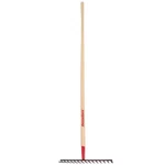 Razor-back Level Head Landscaping Rake 16-TINE Hardwood Handle Gardening Tool. Fixed Price $143.98.