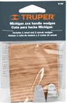 Truper Michigan Axe Handle Wedges, 1 Wood 2 Zamak. Fixed Price $6.95.