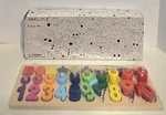 Bekilole Wooden Number Puzzle Montessori Toddler Learning Toy Color Me Box Bnib. Fixed Price $21.24.