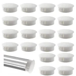 Moicstiy 30 Pcs White Hole Plugs 1-1/4 Inch 32MM Plastic Flush Type Pl.... Fixed Price $12.26.
