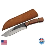 Szco Full Tang Bowie Knife 11.75" Carbon Steel Blade Wood Handle Fixed. Fixed Price $44.28.