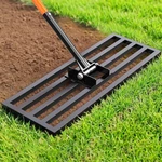 Yacona Lawn Leveling Rake, 30" X 10" Heavy Duty Garden Leveler Tool - Black. Fixed Price $109.63.