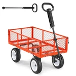 Garden Cart, 900 Lbs, Heavy Duty Steel Yard And Utility Wagon With 10-INC. Fixed Price $125.52.