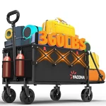 Yozoia 360L Heavy-duty Wagons Carts Foldable 120L Collapsible Scratch & Dent. Fixed Price $44.41.