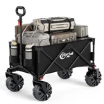 Portal Collapsible Folding Utility Wagon, Foldable Carts Heavy Duty, La.... Fixed Price $128.73.