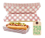 Mr Miracle 7 Inch Paper Hot Dog Tray Red White Pattern. Pack Of 250. Dispo.... Fixed Price $35.29.