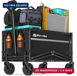 Blomoba Collapsible Wagon Cart, Flexible Handle, Portable With. Fixed Price $57.36.