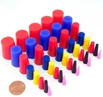 40 Pc 1/16" To 3/4" High Temp Silicone Rubber Tapered Plug Kit - Powder Coating. Fixed Price $21.95.