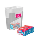 Trash - Small Garbage Bags, Clear Can Liners For Bathroom Bins, Be.... Fixed Price $37.59.