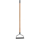 Ashman, 48 In. Length, Bow Rake Fiberglass Rubber Grip Handle, Heavy-duty. Fixed Price $43.53.