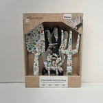 Essentials 4 Piece Aluminum White Floral Garden Tool Set Bonus Gloves Gift. Fixed Price $12.99.