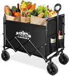 Lashake Collapsible Foldable Wagon Large Capacity Heavy Duty - Black. Fixed Price $49.73.