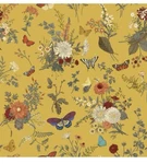 Veelike 17.7'' X 354'' Yellow Floral Peel And Stick Wallpaper Vintage Marigolds. Fixed Price $27.95.