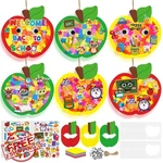 Cinrobiye 24PC Apple Craft Kits Tissue Paper Suncatcher School. Fixed Price $20.00.