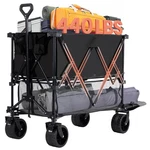Heavy Duty Garden Cart 440LB 51IN Extender 400L Collapsible Dumos Foldable Wagon. Fixed Price $129.99.