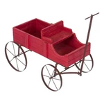 Shine Company Small Cedar Wood Decorative Buckboard Wagon Planter Red. Fixed Price $61.99.