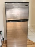 Magic Chef Stainless Steel Compact Mini Fridge Top-freezer 2 Door Silver/black. Fixed Price $175.00.