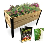 Wooden Raised Planter Box With Steel Legs-elevated Outdoor Patio Garden Bed K.... Fixed Price $151.71.
