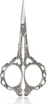 Bihrtc Vintage European Style Plum Blossom Scissors For 4.5 Inch, Silver. Fixed Price $15.44.