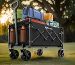 Blomoba Folding Wagon Cart With Wheels Collapsible Utility 220LB Portable. Fixed Price $53.99.