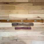 Lot Of 3 Antique Hardwood Levels Stanley & Unbranded Leveling Tools. Fixed Price $19.99.
