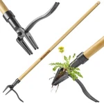 Workpro Puller Tool 44" Bamboo Handle Heavy-duty 4CLAW Head Stand-up Weeder. Fixed Price $30.99.