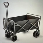 Seina SUW-406-BLACK Folding Utility Beach Wagon Outdoor Cart. Fixed Price $65.00.