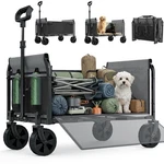 Aimnny Wagons Carts Foldable, Lightweight Collapsible Utility WAGON-220LBS Capac. Fixed Price $59.76.