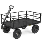 Gorilla Carts Steel Utility Cart, 9 Cubic Feet Garden Wagon With Removable Sides. Fixed Price $195.29.