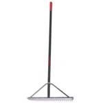 Landscape Rake 24 In. Width Aluminum Handle Lightweight Head Wrap-around Brace. Fixed Price $87.27.
