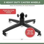 Rolling Christmas Stand Heavy Duty For 9FT Artificial Casters New 220. Fixed Price $54.61.
