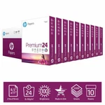Hp Printer Paper Premium 24LB, 8.5X11, 100 Bright, Ream Case, 5,000 Sheets. Fixed Price $150.99.
