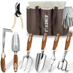 Aimerla Gardening Tools Set Of 9 Heavy Duty With Non-slip Rubber.... Fixed Price $52.58.