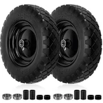 Cenipar Flat-free Tire And Wheel, 16" Solid 4.80/4.00-8", Black. Fixed Price $117.57.