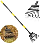 Rake, Garden Leaf Rakes For Lawns Heavy Duty, Yard Metal Tools With 9" Smal. Fixed Price $30.99.