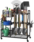 Keomaisyto Garden Tool Organizer With Heavy Duty Wheels For Garage - 2 Bask. Fixed Price $132.64.
