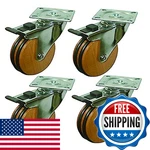 Headbourne 8285E Designer Casters 3 Inch Beech Wood 4 Pack. Fixed Price $59.04.