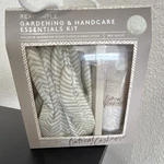 Real Simple Garden Hand Tool Set With Gloves Box Case, Linen Color. Fixed Price $10.00.