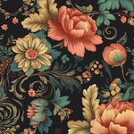 Bokebeve Vintage Floral Peel And Stick Wallpaper Vibrant Flower Contact Paper.... Fixed Price $22.51.