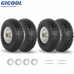 Pack Gicool 4.10/3.50-4" Flat-free Solid And Wheel, 10" Tires. Fixed Price $57.99.