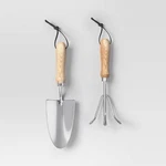 Threshold 2PC Dig Gardening Tool Set Stainless Steel Finish. Fixed Price $13.82.
