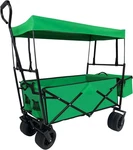 Spoflyinn Garden Park Wagon Canopy Pockets Foldable Portable Utility Beach Green. Fixed Price $114.00.