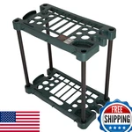 Stalwart 23" Garden Organizer Rack Garage Storage Green Holds 30 Tools. Fixed Price $57.68.
